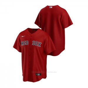 Camiseta Beisbol Hombre Boston Red Sox Replica Alterno Rojo