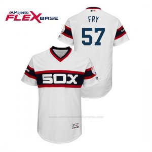 Camiseta Beisbol Hombre Chicago White Sox Jace Fry 150th Aniversario Patch Flex Base Blanco