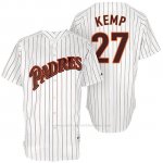 Camiseta Beisbol Hombre San Diego Padres San Diego 27 Matt Kemp Blanco Turn Back The Clock Jugador