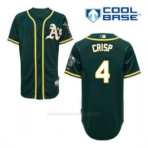 Camiseta Beisbol Hombre Oakland Athletics Coco Crisp 4 Verde Alterno Cool Base