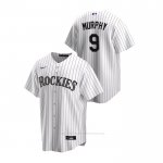 Camiseta Beisbol Hombre Colorado Rockies Daniel Murphy Replica Primera Blanco