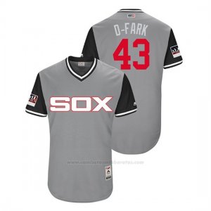 Camiseta Beisbol Hombre Chicago White Sox Danny Farquhar 2018 Llws Players Weekend D Fark Gris