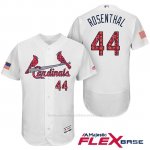 Camiseta Beisbol Hombre St. Louis Cardinals 2017 Estrellas y Rayas Trevor Rosenthal Blanco Flex Base