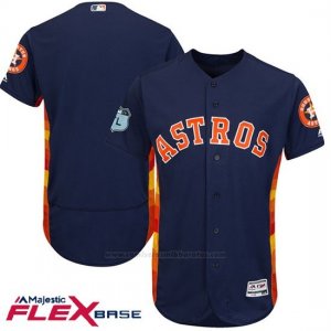 Camiseta Beisbol Hombre Houston Astros Azul 2017 Entrenamiento de Primavera Flex Base