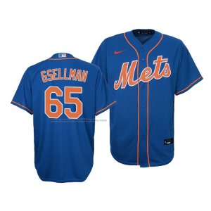 Camiseta Beisbol Nino New York Mets Robert Gsellman Replica Cool Base Azul