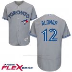 Camiseta Beisbol Hombre Toronto Blue Jays Roberto Alomar Gris Flex Base Autentico Coleccion