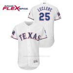 Camiseta Beisbol Hombre Texas Rangers Jose Leclerc 150th Aniversario Patch Final Season Stadium Patch Blanco