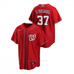 Camiseta Beisbol Hombre Washington Nationals Stephen Strasburg Replica Alterno Rojo