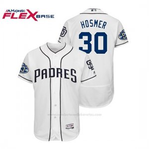 Camiseta Beisbol Hombre Padres Eric Hosmer 50th Aniversario Home Flex Base Blanco
