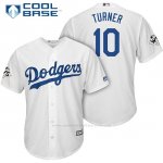 Camiseta Beisbol Hombre Los Angeles Dodgers 2017 World Series Justin Turner Blanco Cool Base