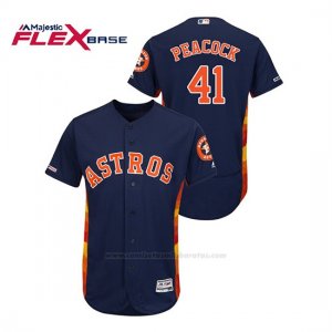 Camiseta Beisbol Hombre Houston Astros Brad Peacock 150th Aniversario Patch Flex Base Azul