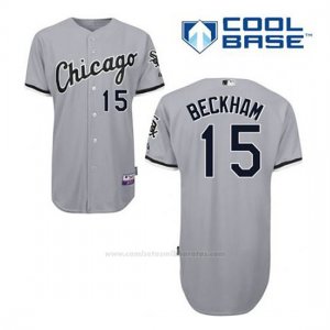 Camiseta Beisbol Hombre Chicago White Sox 15 Gordon Beckham Gris Cool Base