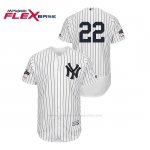Camiseta Beisbol Hombre New York Yankees Jacoby Ellsbury 2019 Postseason Flex Base Blanco