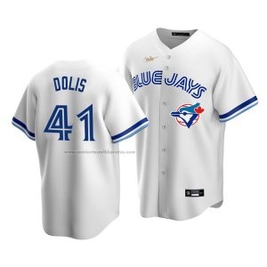 Camiseta Beisbol Hombre Toronto Blue Jays Rafael Dolis Cooperstown Collection Primera Blanco