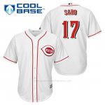 Camiseta Beisbol Hombre Cincinnati Reds Chris Sabo 17 Blanco 1ª Cool Base