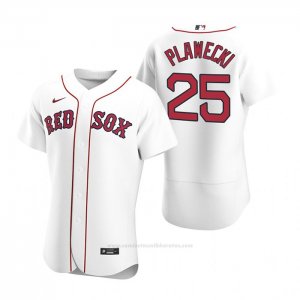 Camiseta Beisbol Hombre Boston Red Sox Kevin Plawecki Autentico 2020 Primera Blanco