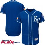 Camiseta Beisbol Hombre Kansas City Royals Blank Azul Flex Base Autentico Coleccion Entrenamiento de Primavera