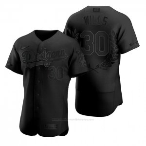 Camiseta Beisbol Hombre Los Angeles Dodgers Maury Wills Awards Collection NL MVP Negro