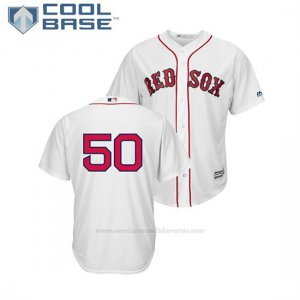 Camiseta Beisbol Hombre Boston Red Sox Mookie Betts Cool Base 1ª Replica Blanco