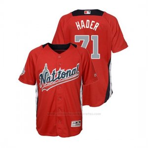 Camiseta Beisbol Nino All Star Game Josh Hader 2018 1ª Run Derby National League Rojo