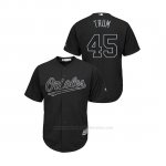 Camiseta Beisbol Hombre Baltimore Orioles Mark Trumbo 2019 Players Weekend Trum Replica Negro