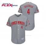 Camiseta Beisbol Hombre Cincinnati Reds Jose Iglesias 150th Aniversario Patch Flex Base Gris