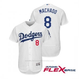 Camiseta Beisbol Hombre Los Angeles Dodgers Manny Machado Flex Base Autentico Collezione 1ª Blanco