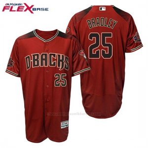 Camiseta Beisbol Hombre Arizona Diamondbacks 25 Archie Bradley Rojo Negro Alterno 20 Aniversario Flex Base