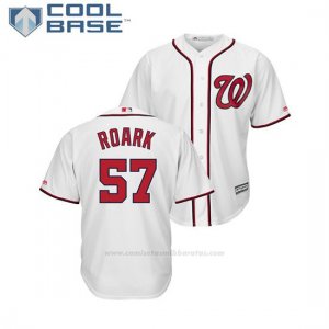 Camiseta Beisbol Hombre Washington Nationals Tanner Roark Cool Base 1ª Blanco