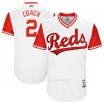 Camiseta Beisbol Hombre Cincinnati Reds 2017 Little League World Series 2 Zack Cozart Blanco