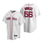 Camiseta Beisbol Hombre Boston Red Sox Hansel Robles Replica Primera Blanco