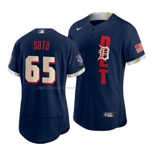 Camiseta Beisbol Hombre Detroit Tigers Gregory Soto 2021 All Star Autentico Azul