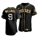 Camiseta Beisbol Hombre Boston Red Sox Ted Williams Golden Edition Autentico Negro