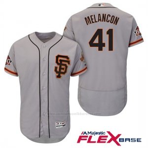 Camiseta Beisbol Hombre San Francisco Giants Mark Melancon Gris Alterno 60th Season Flex Base