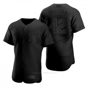 Camiseta Beisbol Hombre New York Yankees Mariano Rivera Award Collection Hall Of Fame Negro