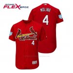 Camiseta Beisbol Hombre St. Louis Cardinals Yadier Molina Flex Base Entrenamiento de Primavera 2019 Rojo