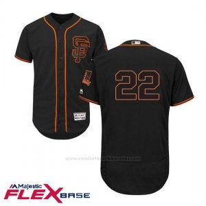 Camiseta Beisbol Hombre San Francisco Giants San Francisco Will Clark Autentico Coleccion Flex Base Negro