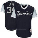 Camiseta Beisbol Hombre New York Yankees 2017 Little League World Series Jaime Garcia Azul