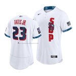 Camiseta Beisbol Hombre San Diego Padres Fernando Tatis Jr. 2021 All Star Autentico Blanco