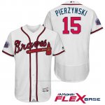 Camiseta Beisbol Hombre Atlanta Braves 15 A.J. Pierzynski Blanco 2017 All Star Flex Base