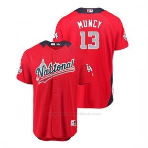 Camiseta Beisbol Hombre All Star Game Los Angeles Dodgers Max Muncy 2018 1ª Run Derby National League Rojo