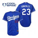 Camiseta Beisbol Hombre Los Angeles Dodgers Adrian Gonzalez 23 Azul Cool Base