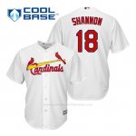 Camiseta Beisbol Hombre St. Louis Cardinals Mike Shannon 18 Blanco 1ª Cool Base