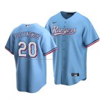 Camiseta Beisbol Hombre Texas Rangers Mike Foltynewicz Replica Alterno Azul