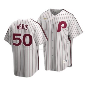 Camiseta Beisbol Hombre Philadelphia Phillies Hector Neris Cooperstown Collection Primera Blanco