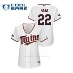 Camiseta Beisbol Mujer Minnesota Twins Miguel Sano 2019 Postseason Cool Base Blanco