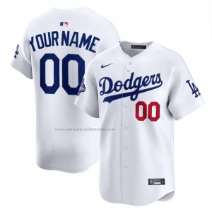 Camiseta Beisbol Hombre Los Angeles Dodgers Campeones Serie Mundial 2025 Primera Limited Personalizada Blanco Camiseta Beisbol Hombre Los Angeles Dodgers Campeones Serie Mundial 2025 Primera Limited Personalizada Blanco