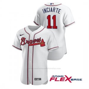 Camiseta Beisbol Hombre Atlanta Braves Ender Inciarte Autentico Nike Blanco