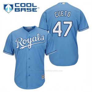 Camiseta Beisbol Hombre Kansas City Royals Johnny Cueto 47 Powder Azul Alterno Cool Base