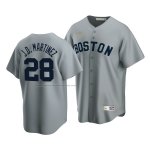 Camiseta Beisbol Hombre Boston Red Sox J.d. Martinez Cooperstown Collection Road Gris